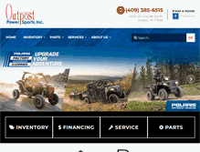 Tablet Screenshot of outpostpowersports.com